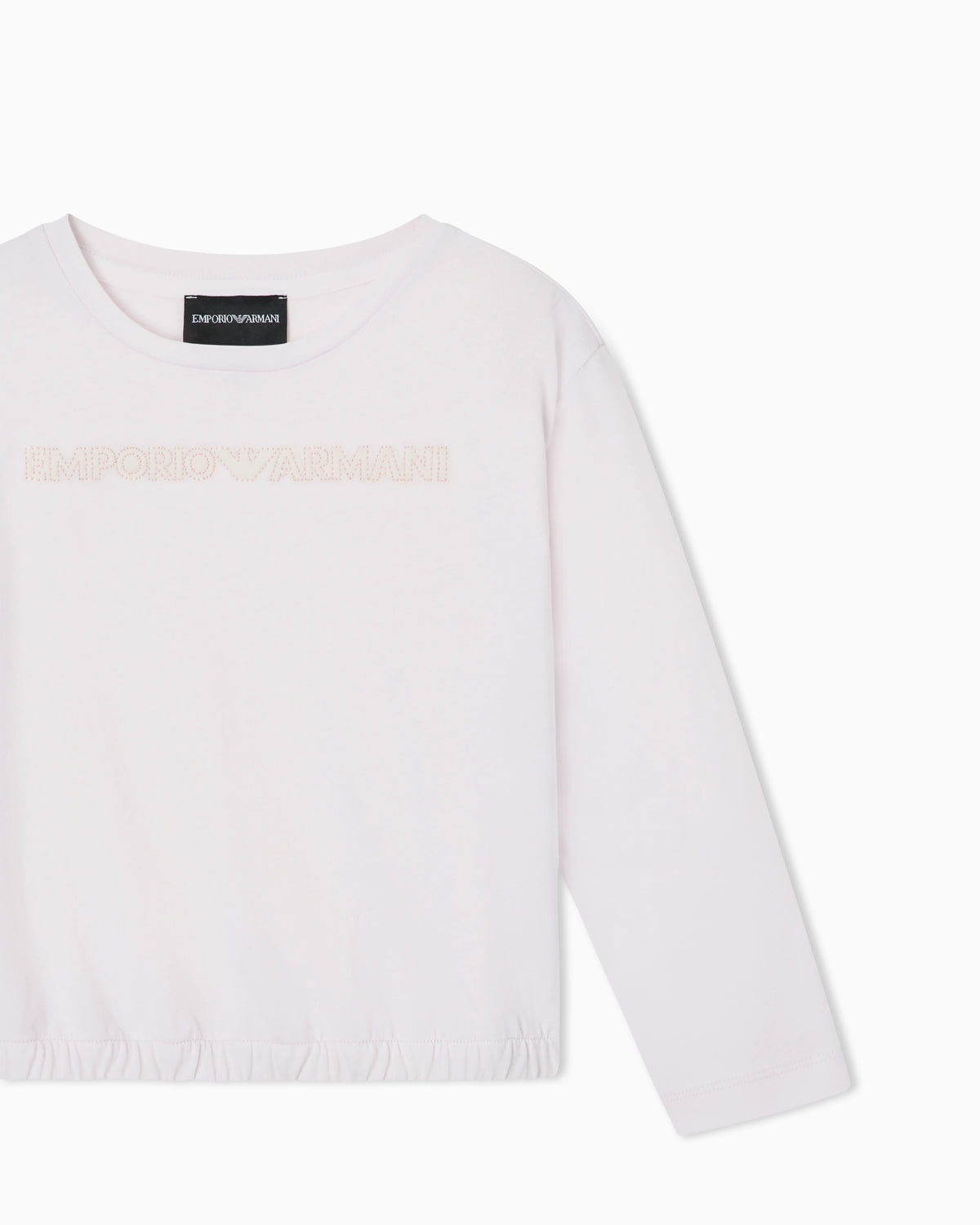T-shirt in stretch jersey with round neckline and logo