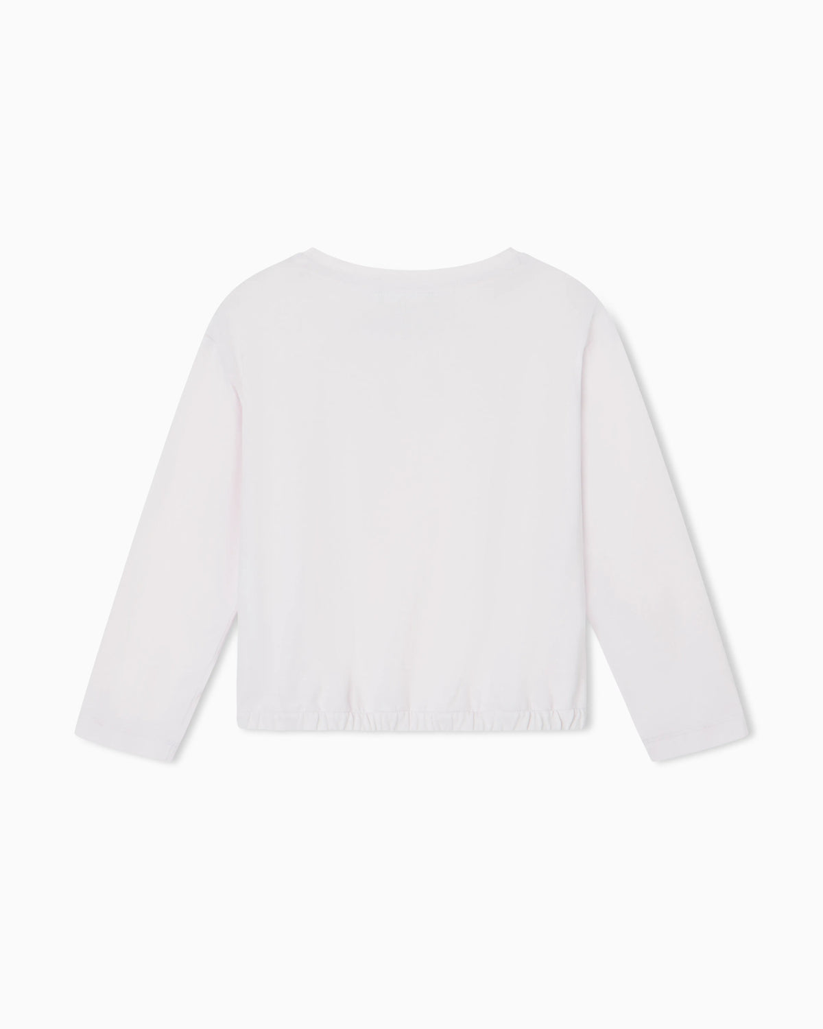 T-shirt in stretch jersey with round neckline and logo