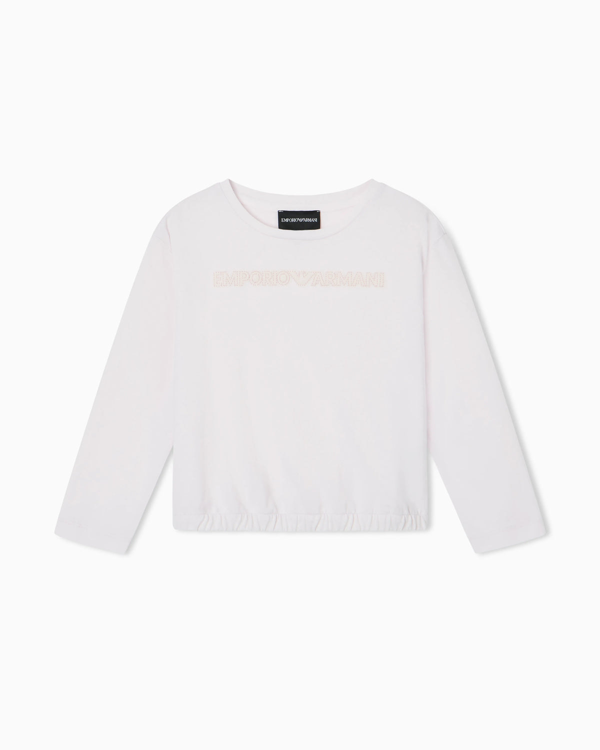 T-shirt in stretch jersey with round neckline and logo