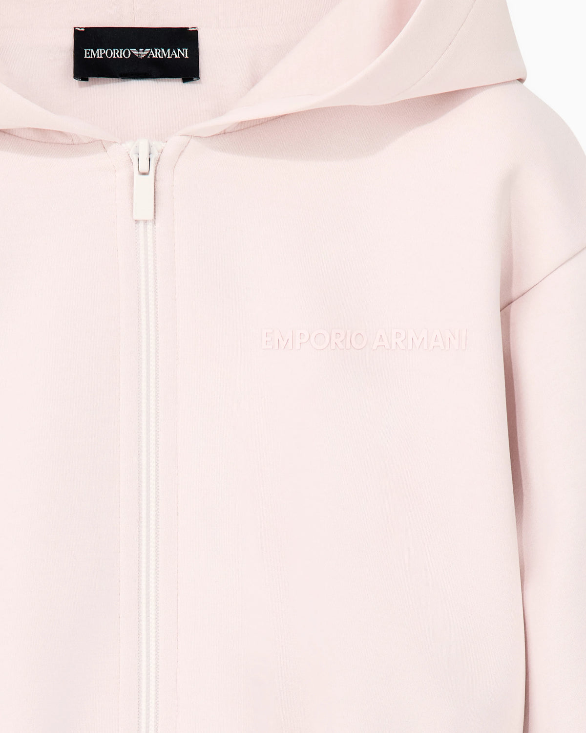Jersey tracksuit with a full zip hoodie and wide-leg pants