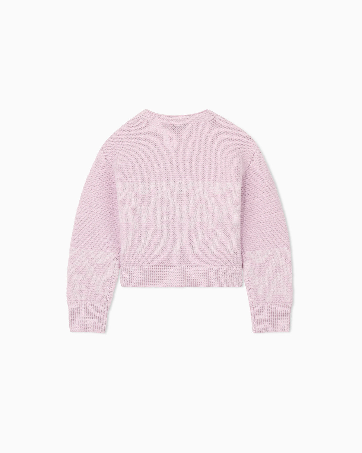 Cardigan in textured knit with a V-neck