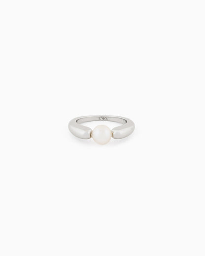 Silver-Tone Brass Center Focal Ring