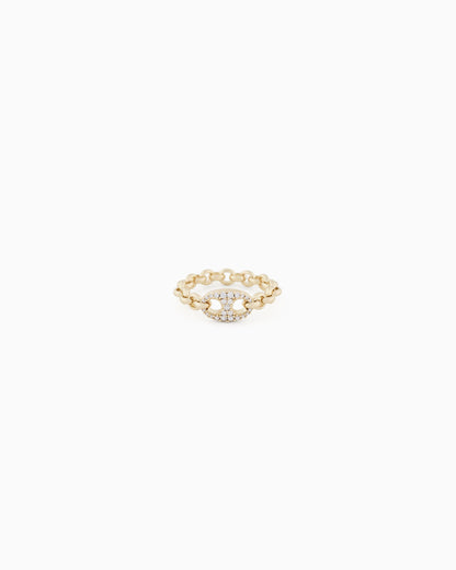 Gold-Tone Brass Center Focal Ring