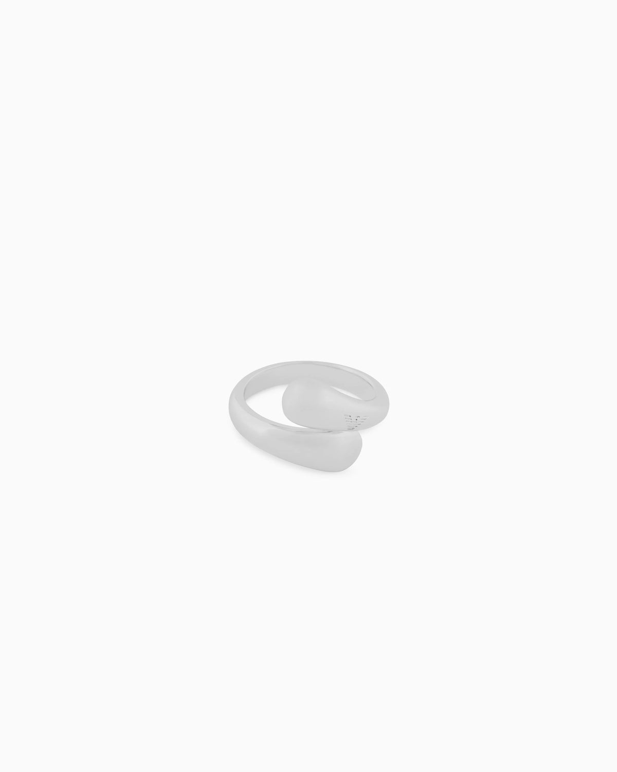Silver-Tone Brass Band Ring