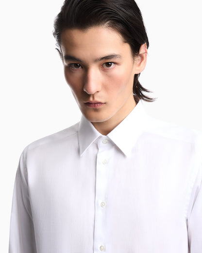 Lyocell-blend piqué shirt
