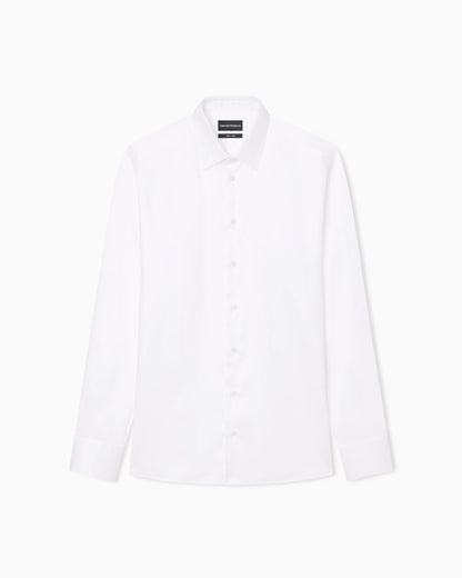 Lyocell-blend piqué shirt