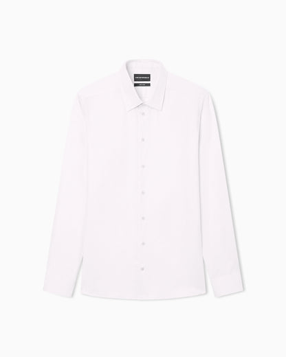 Lyocell-blend piqué shirt