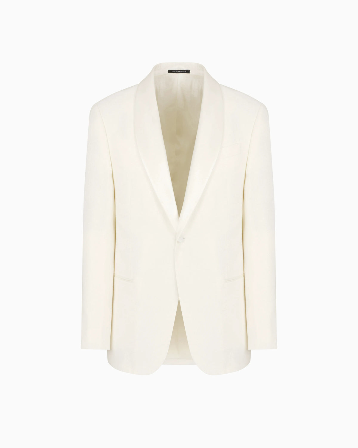 Shawl-collar jacket with satin lapels