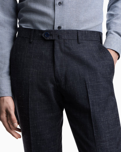 Tropical light wool canvas trousers