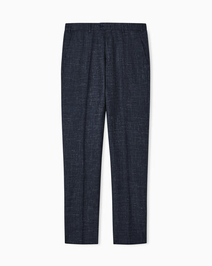 Tropical light wool canvas trousers