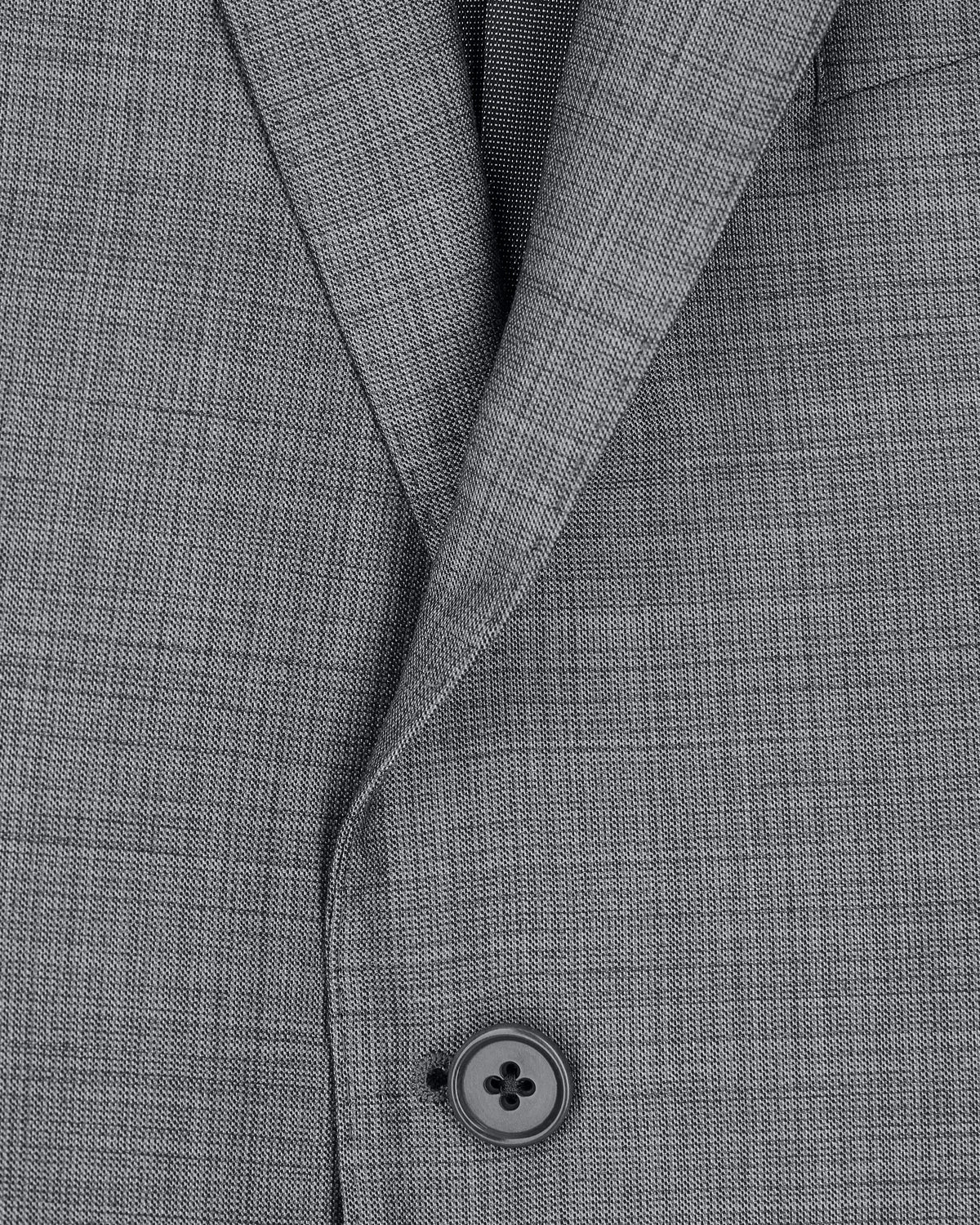 Lined suit in virgin wool with basket weave effect
