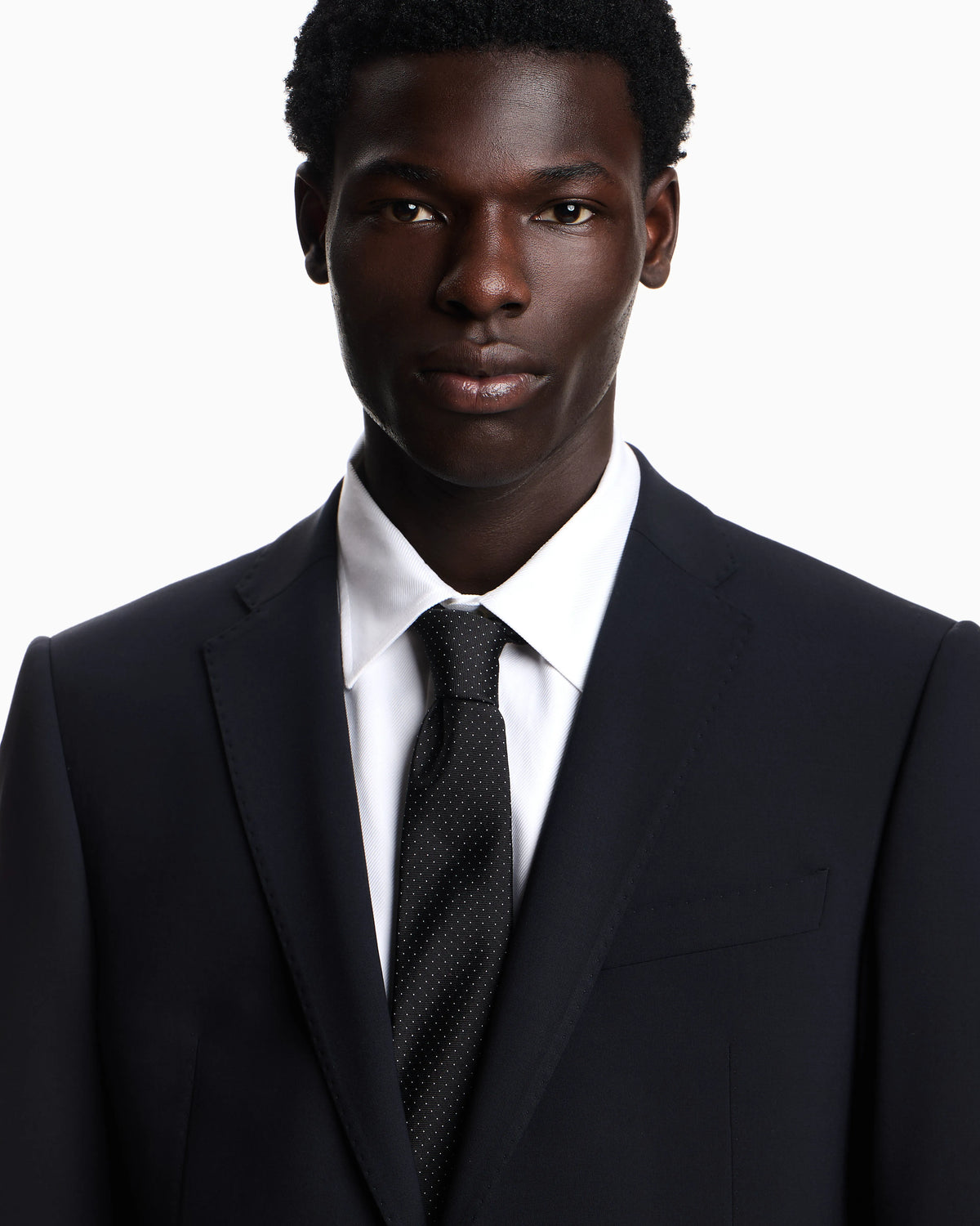 Single-breasted suit in two-way stretch, tropical light wool canvas