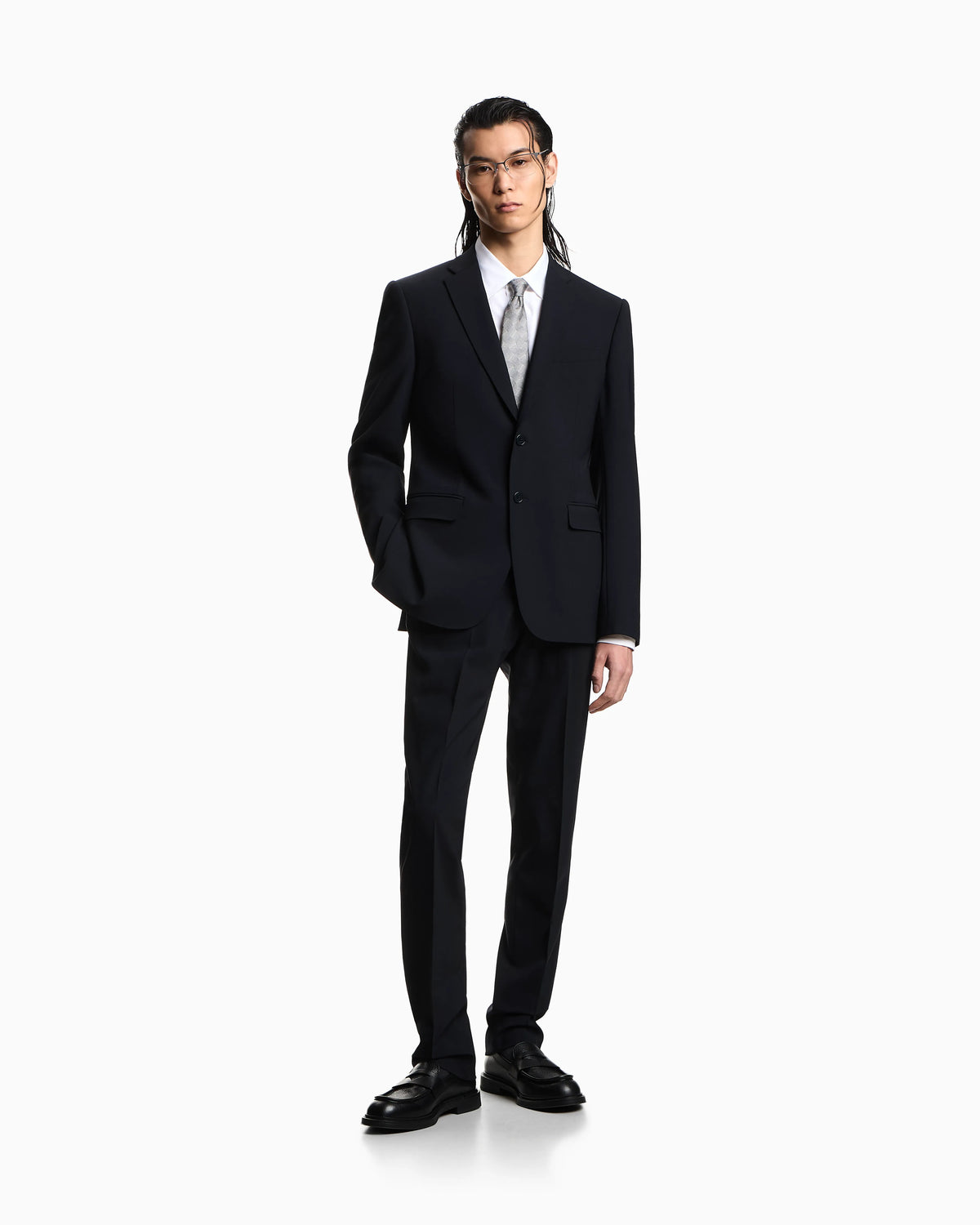 Micro-textured fabric shirt