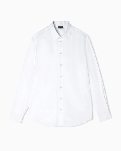 Micro-textured fabric shirt