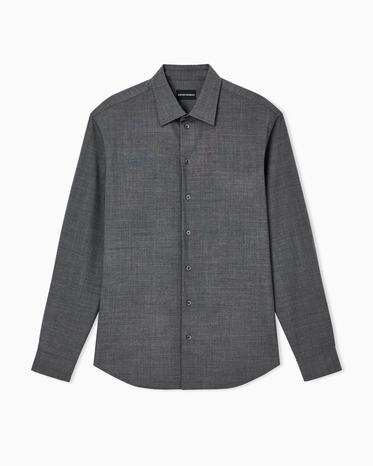 Soft-finish virgin-wool canvas shirt