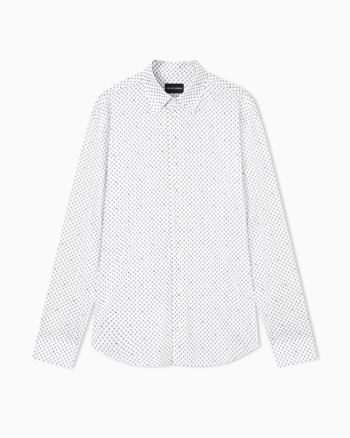 Shirt with all-over micro-pattern print