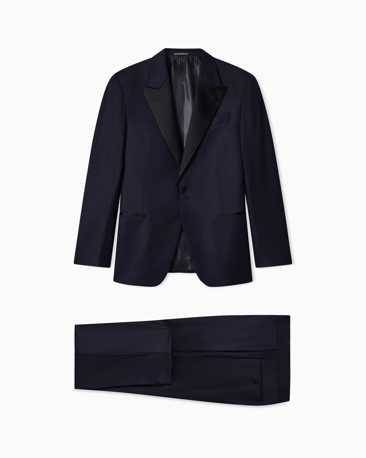Tuxedo dress in worsted virgin wool