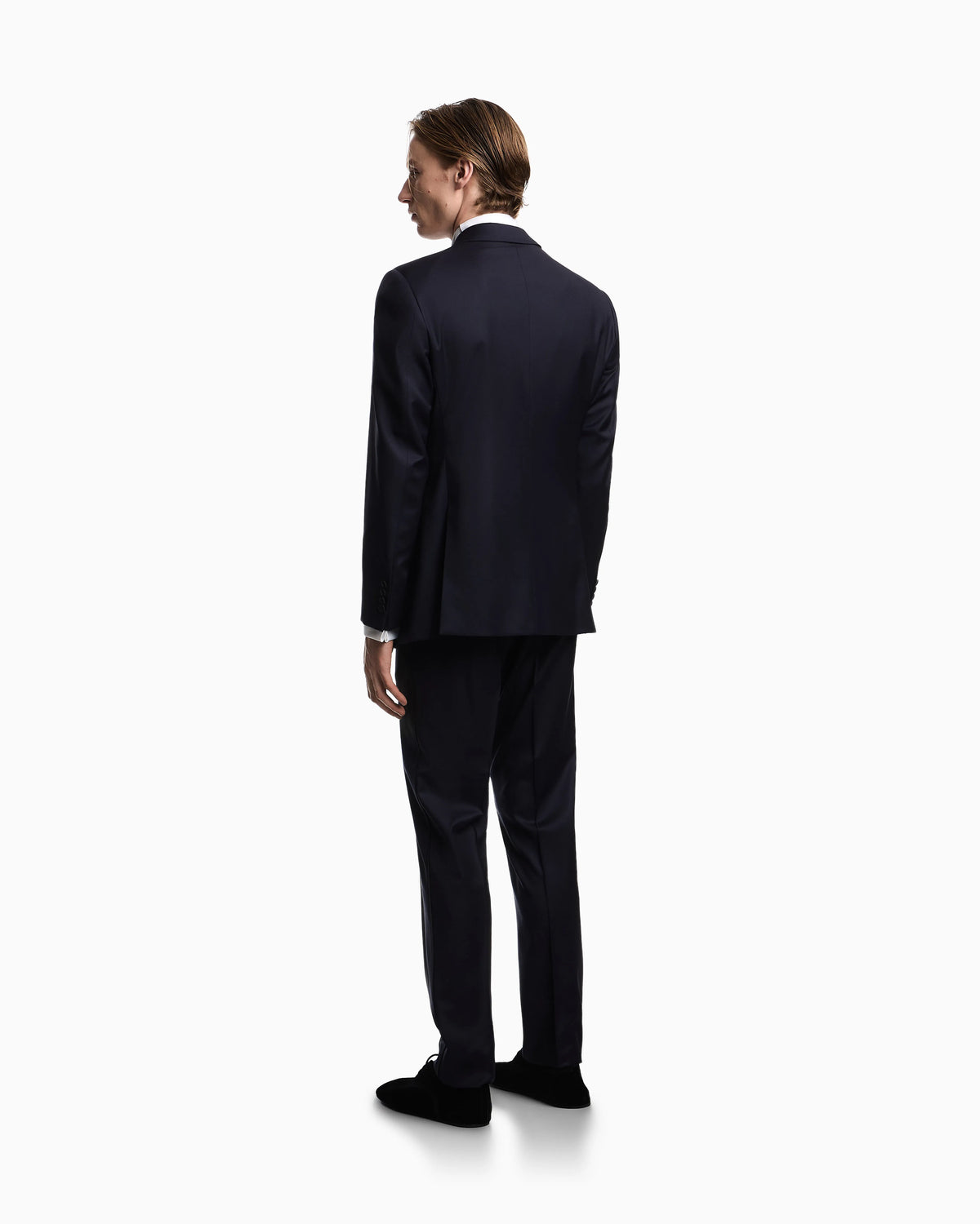 Tuxedo dress in worsted virgin wool