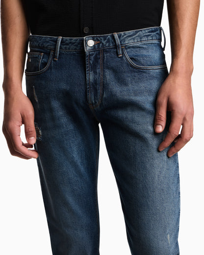 J06 slim-fit, ripped denim jeans