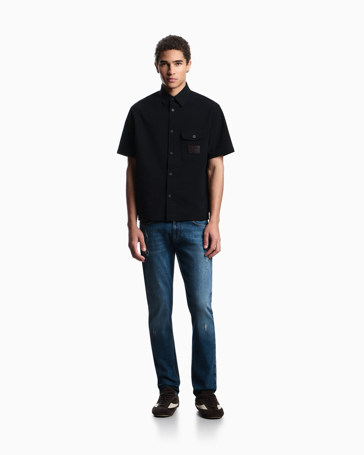 J06 slim-fit, ripped denim jeans