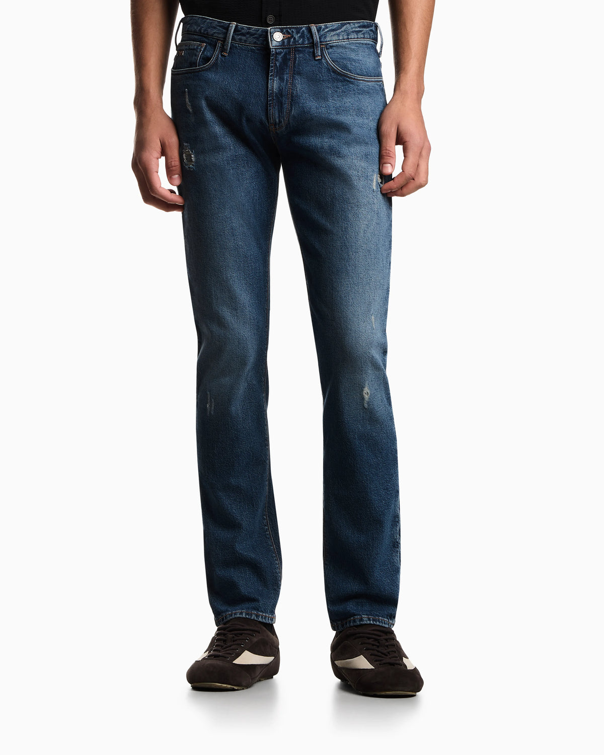 J06 slim-fit, ripped denim jeans