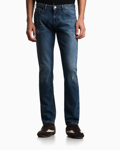 J06 slim-fit, ripped denim jeans