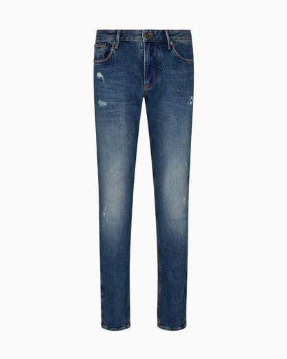J06 slim-fit, ripped denim jeans