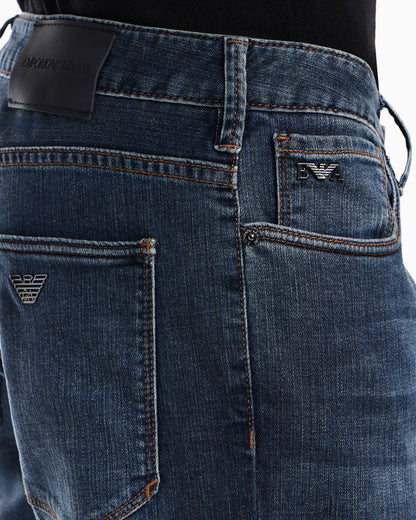 J06 slim-fit washed stretch denim jeans