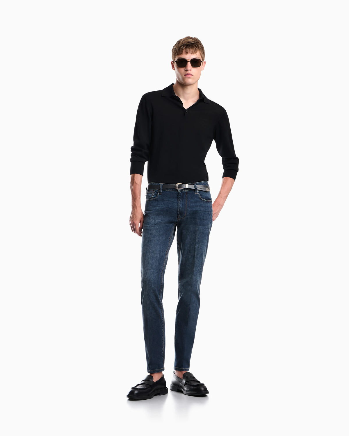 J06 slim-fit washed stretch denim jeans