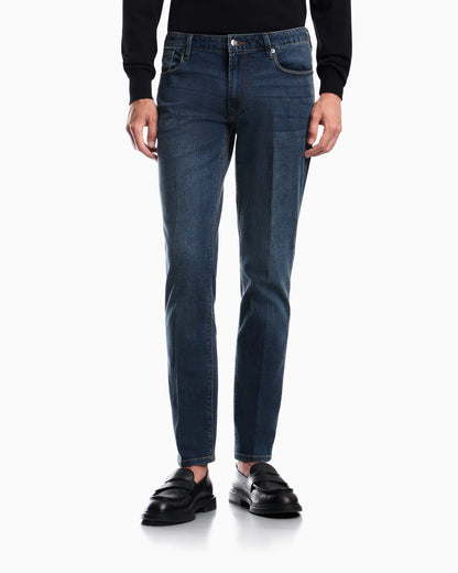 J06 slim-fit washed stretch denim jeans