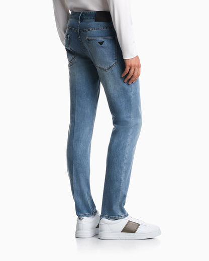 J06 slim-fit washed stretch denim jeans