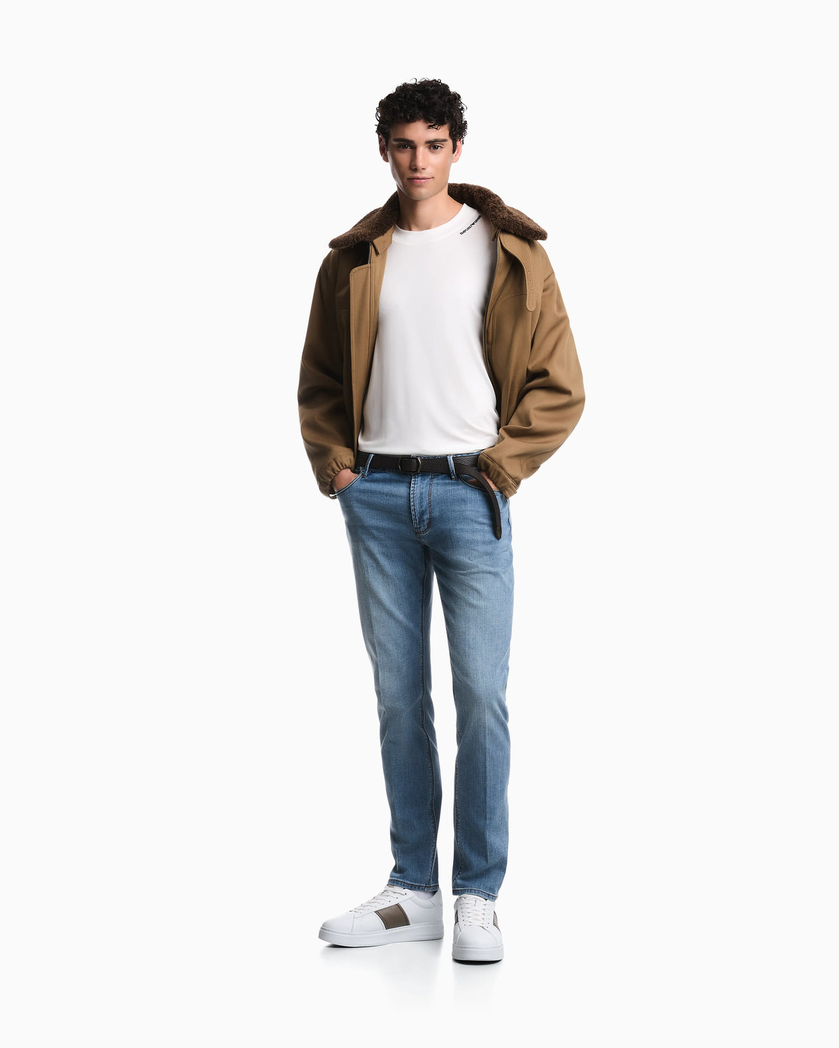 J06 slim-fit washed stretch denim jeans