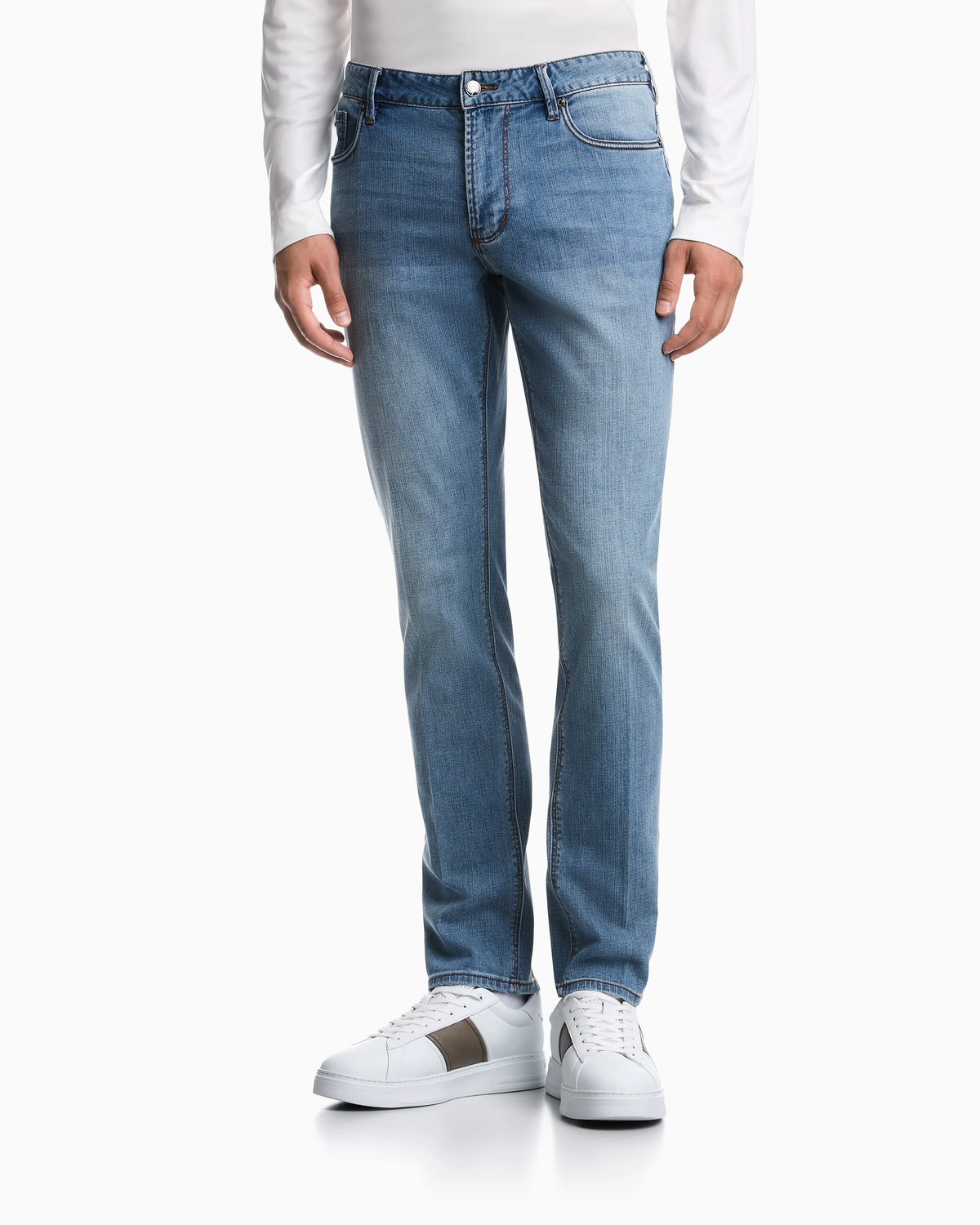 J06 slim-fit washed stretch denim jeans