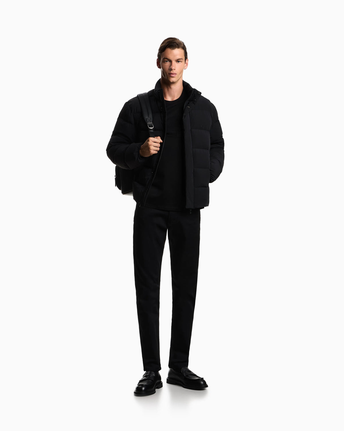 J06 stretch-fabric slim-fit trousers