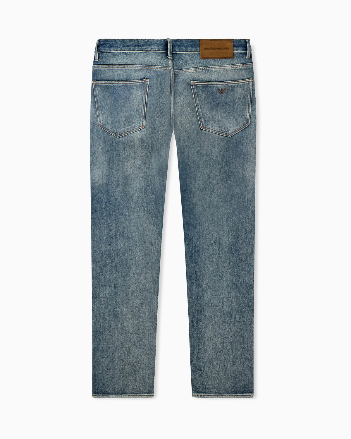 Slim fit jeans in stone washed denim with five pockets