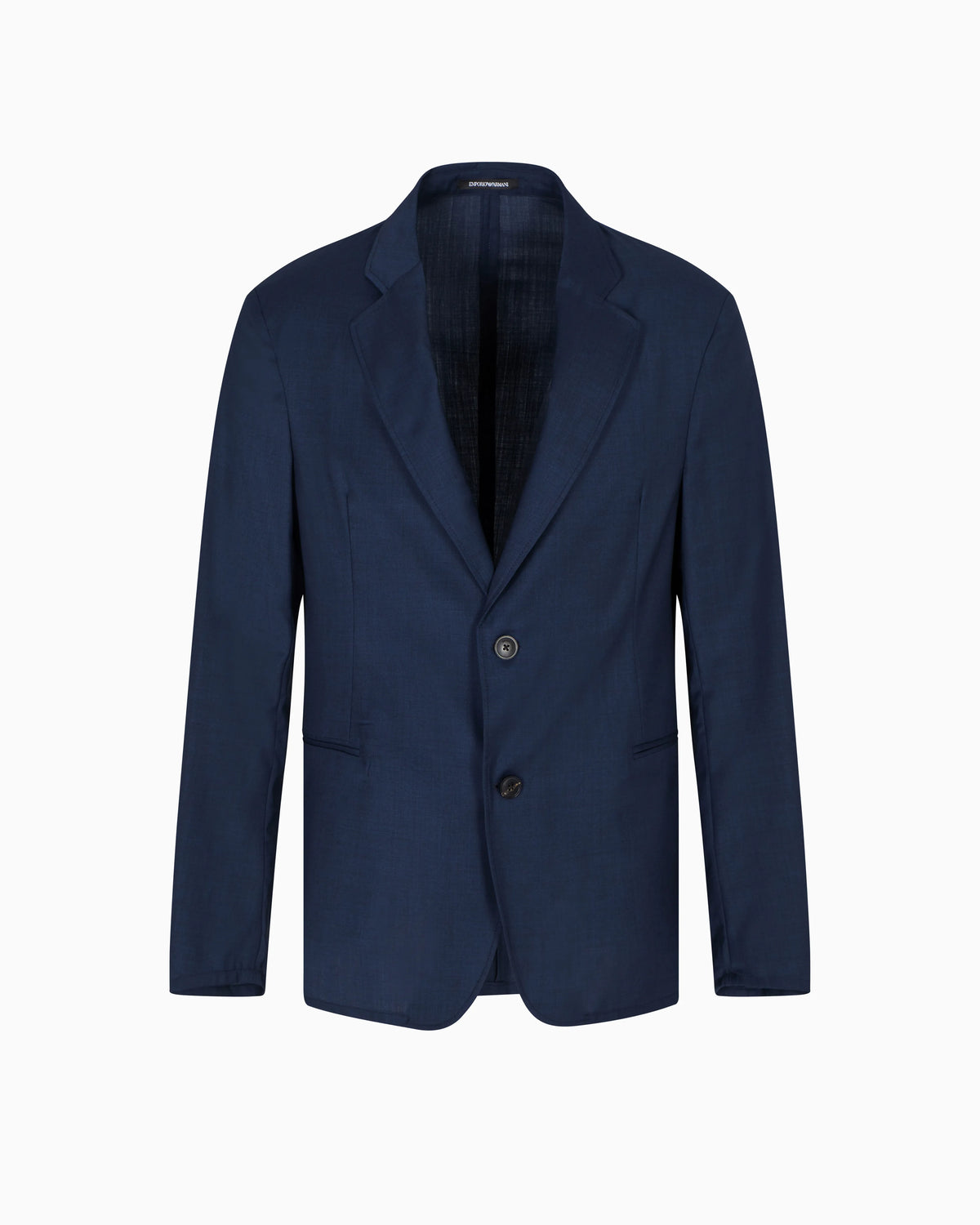 Icon single-breasted jacket in tropical light wool canvas