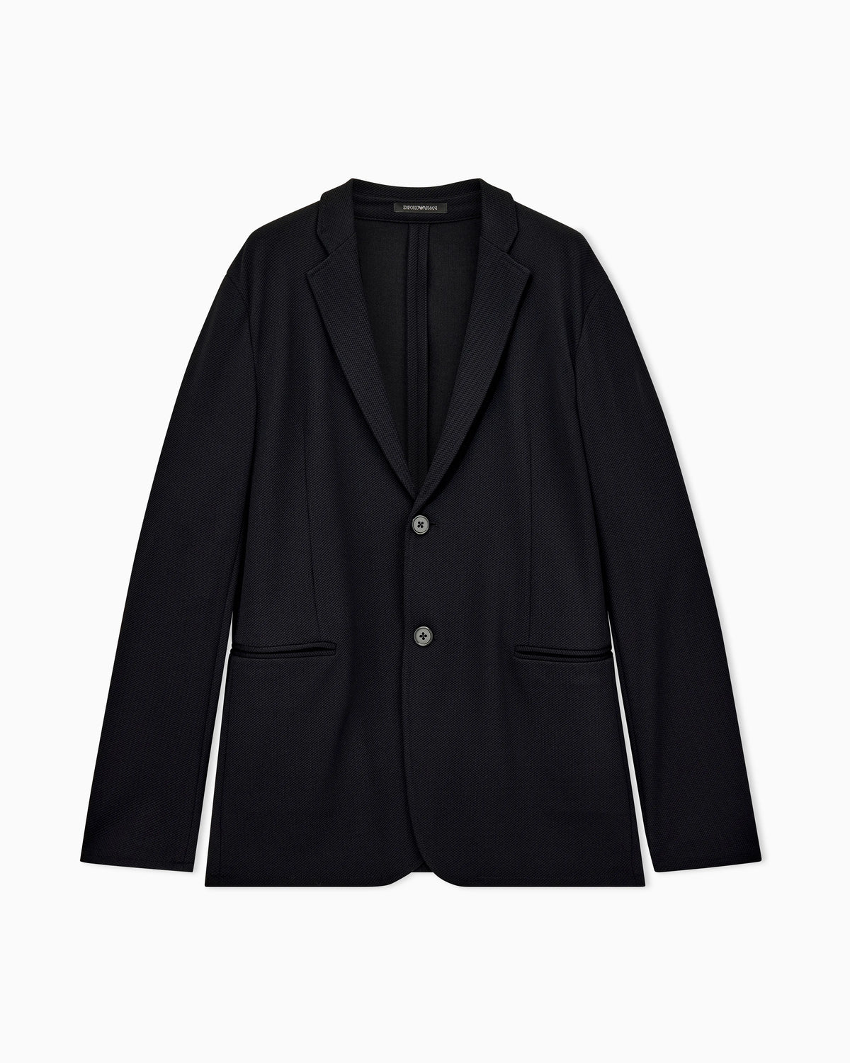 Blazer in techno jersey piquet with regular fit