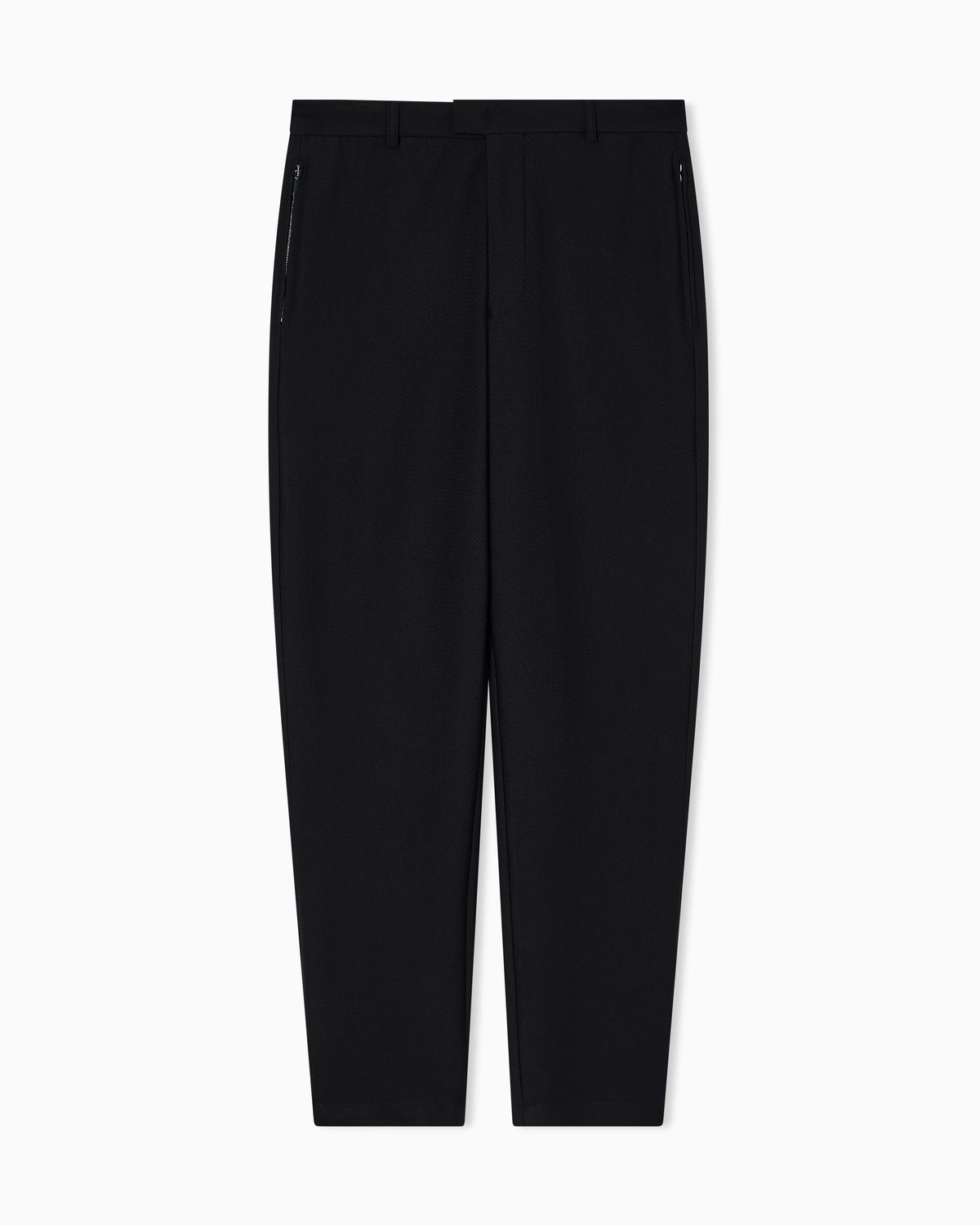 Technical jersey trousers with 3D-effect micro texture