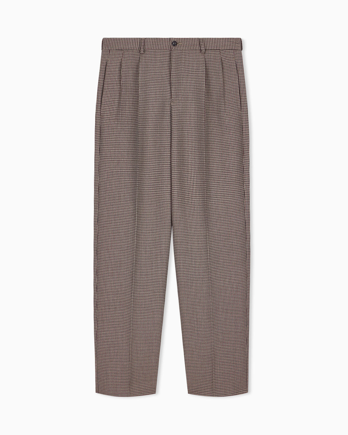 Trousers in checked tweed