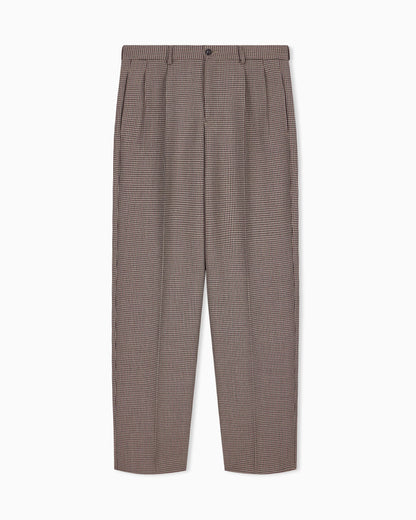 Trousers in checked tweed