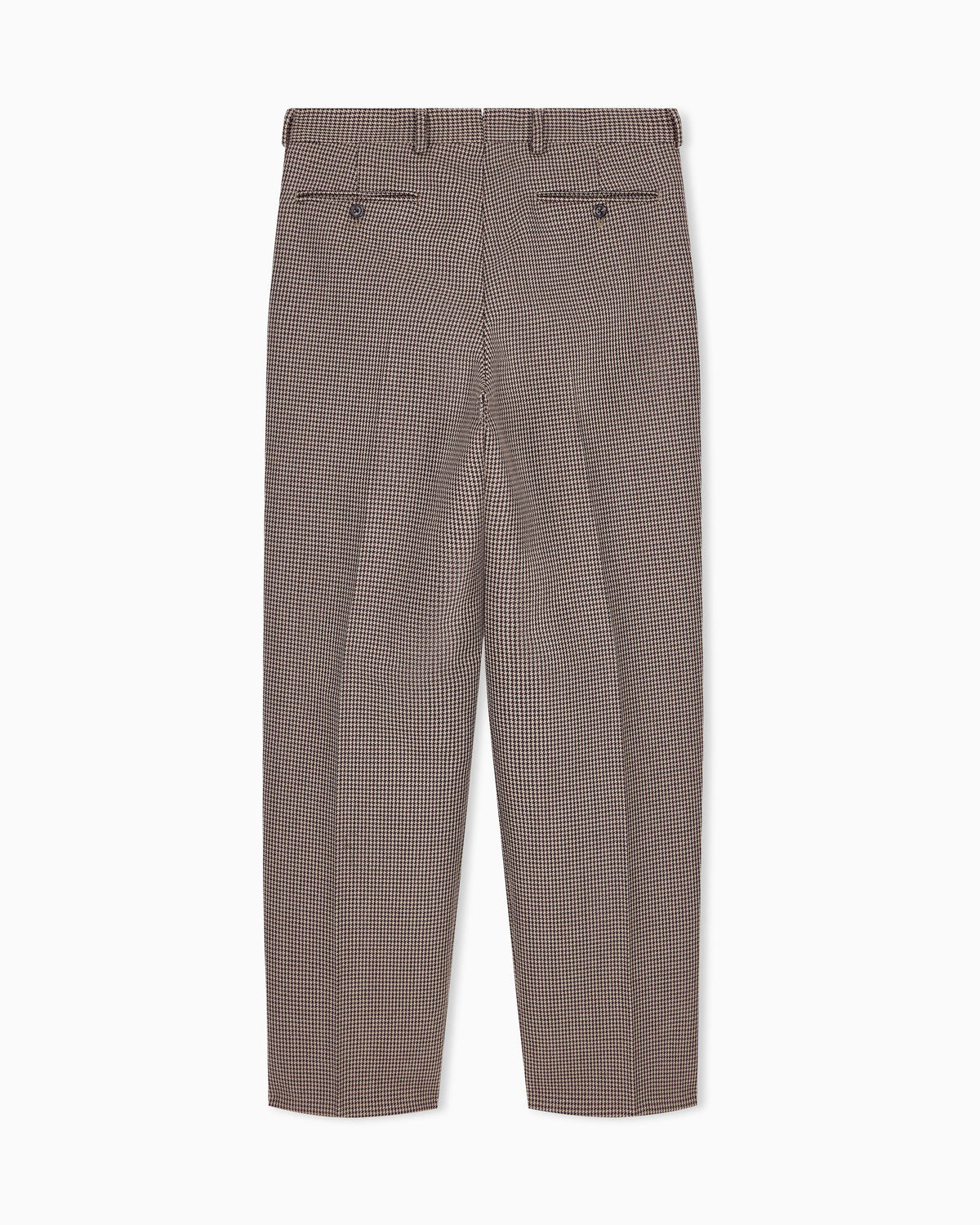 Trousers in checked tweed