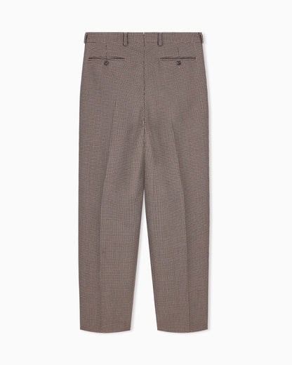 Trousers in checked tweed