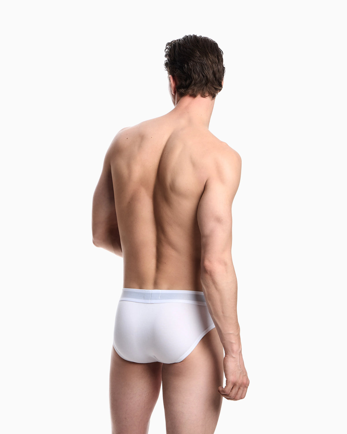 Stretch jersey briefs with logo waistband Essential