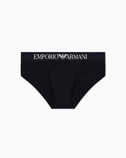 Stretch jersey briefs with logo waistband Essential