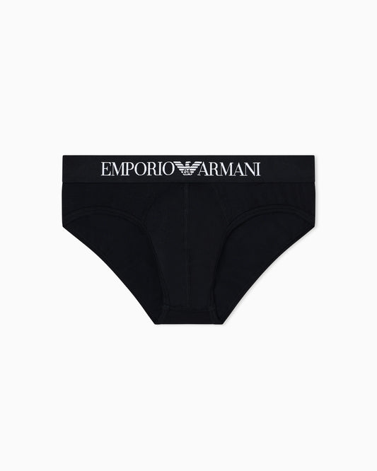 Stretch jersey briefs with logo waistband Essential