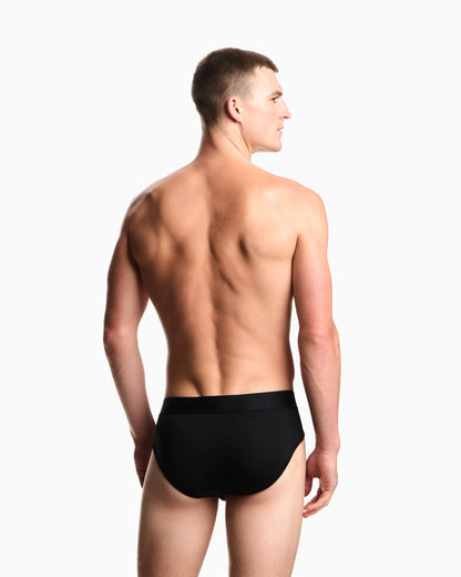 Stretch jersey briefs with logo waistband Essential