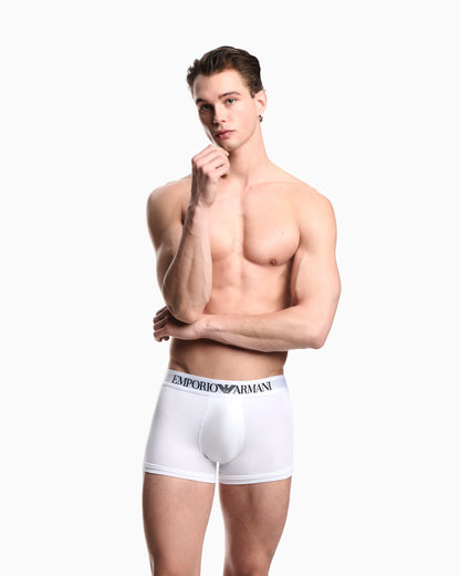 Stretch boxer in cotton jersey with elastic waist Essential