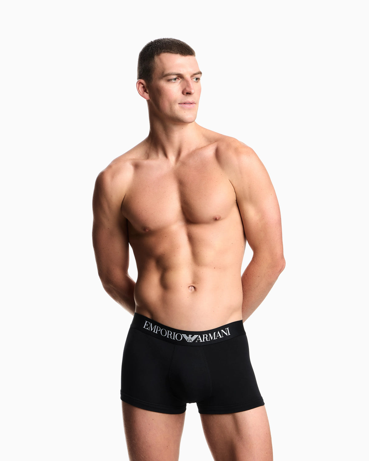 Stretch boxer in cotton jersey with elastic waist Essential