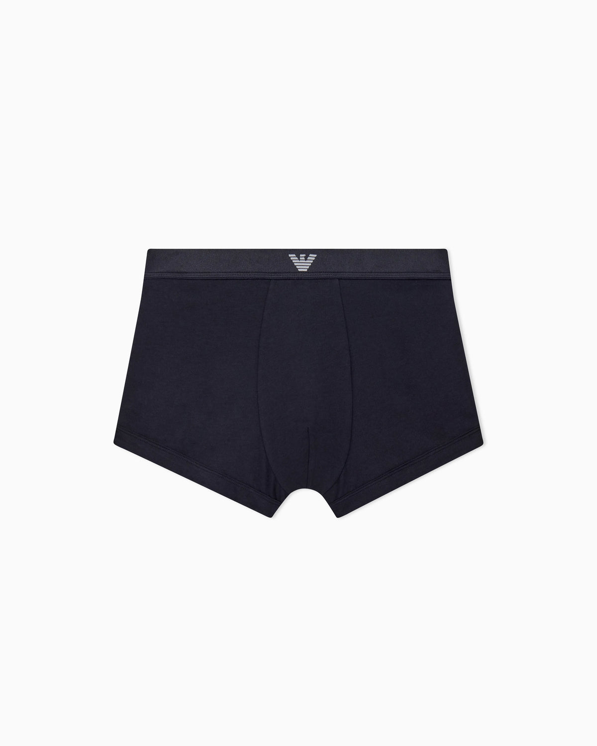 Trunks in stretch cotton jersey with logo waistband