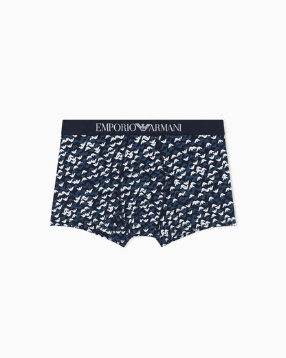 Boxer briefs in an all-over logo print jersey